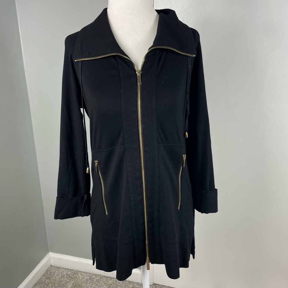 Carlisle || Black Knit Zip Up Jacket Size 2​